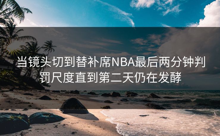 当镜头切到替补席NBA最后两分钟判罚尺度直到第二天仍在发酵  第1张