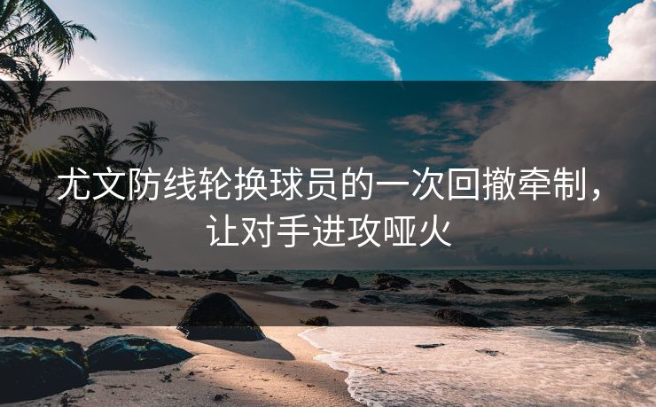 尤文防线轮换球员的一次回撤牵制，让对手进攻哑火  第1张