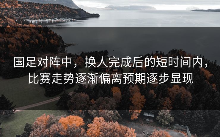 国足对阵中，换人完成后的短时间内，比赛走势逐渐偏离预期逐步显现  第1张